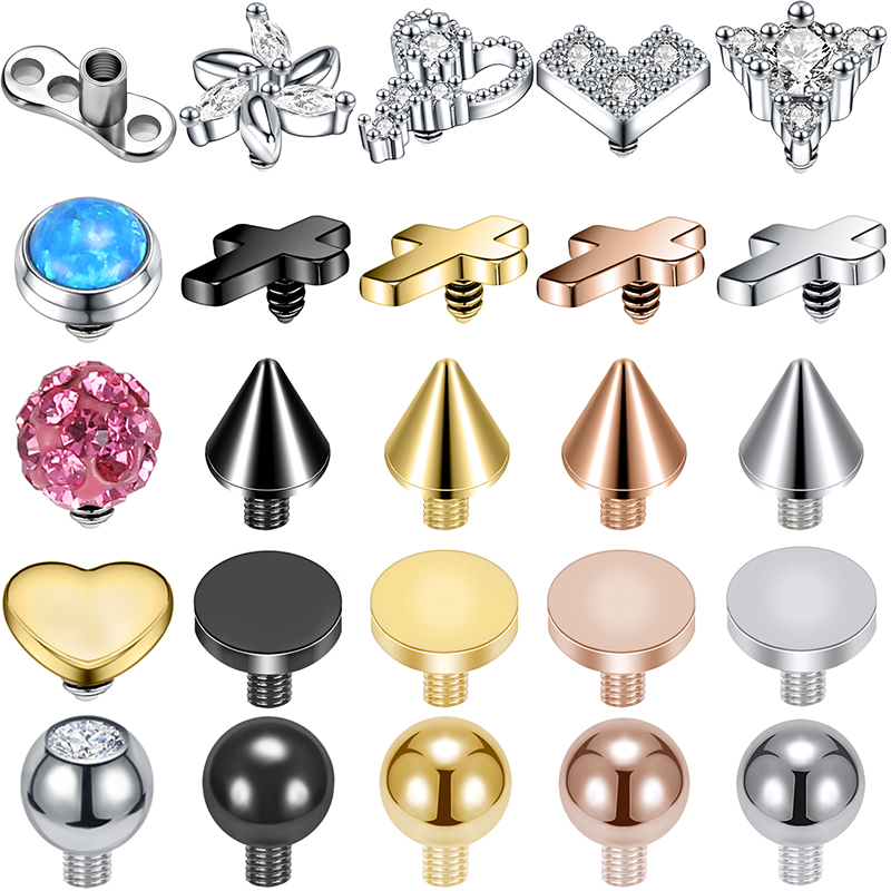 Zs Body Jewelry - ZS 16G Micro Dermal Piercing Zircon