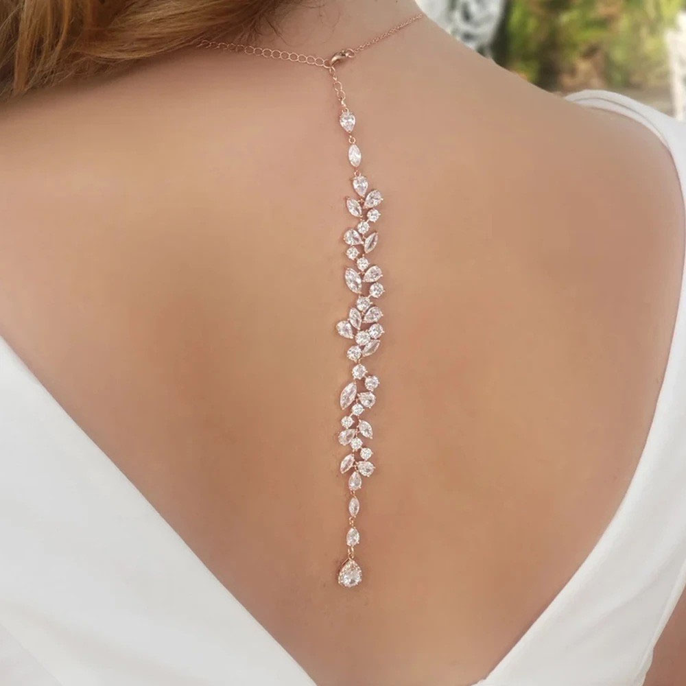 Body Jewelry Luxury - Luxury Leaf Silver Body Chain Elegant