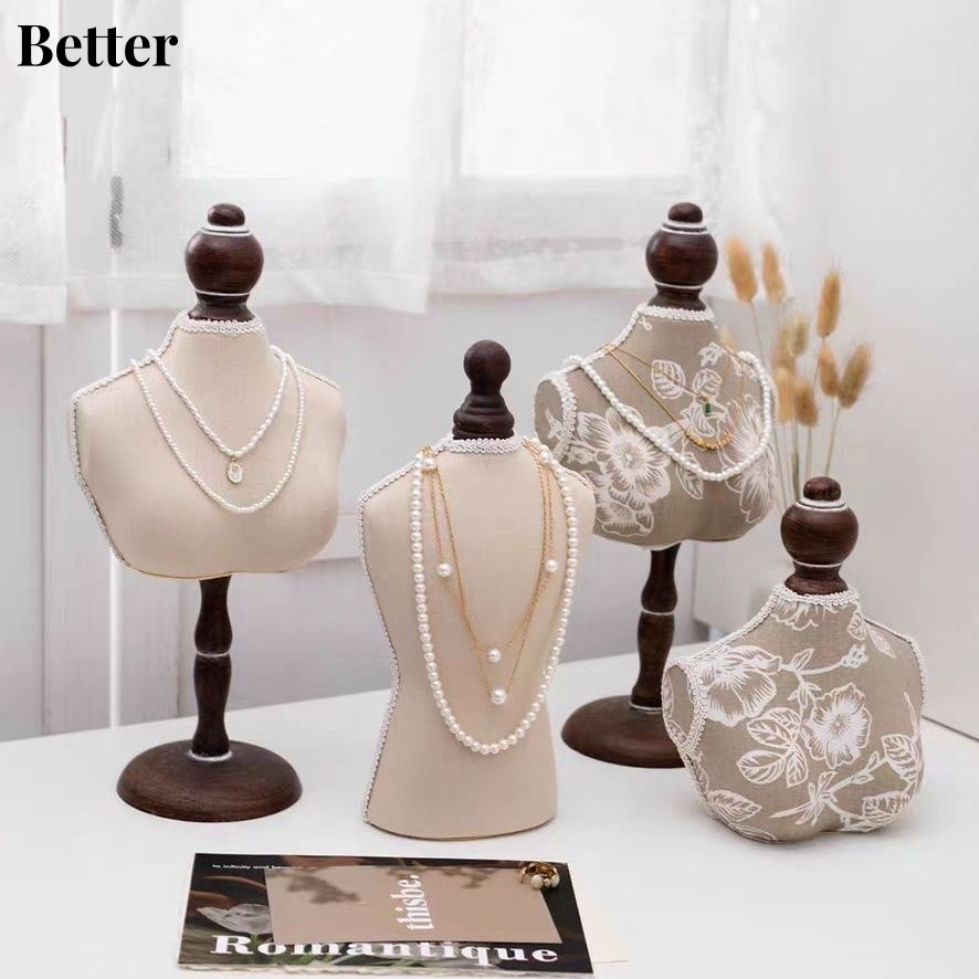 Body Jewelry Holder - Necklace Chain Bust Jewelry Holder Elegant