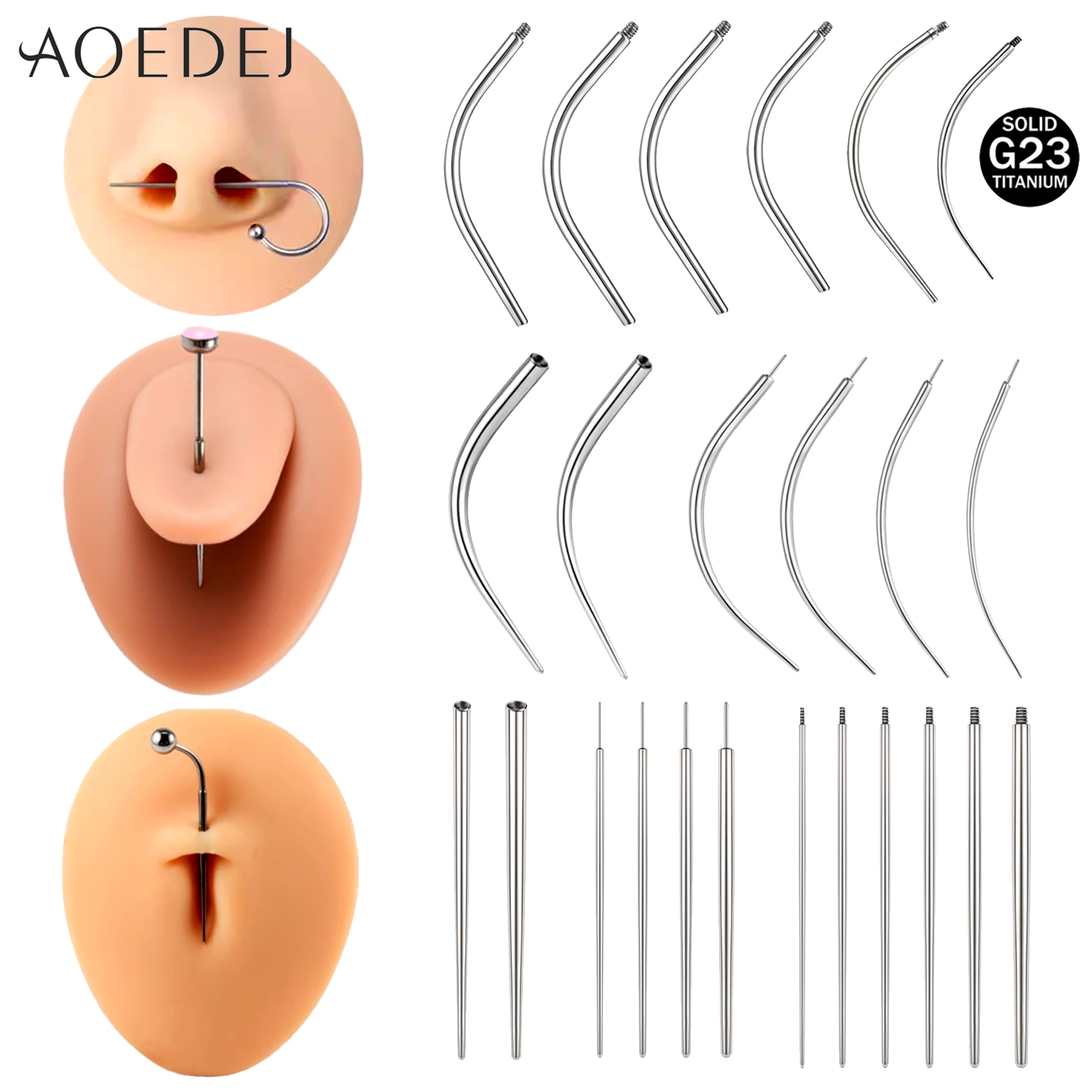AOEDEJ 1 PC G23 Titanium Pierc - Zs Body Jewelry review and price