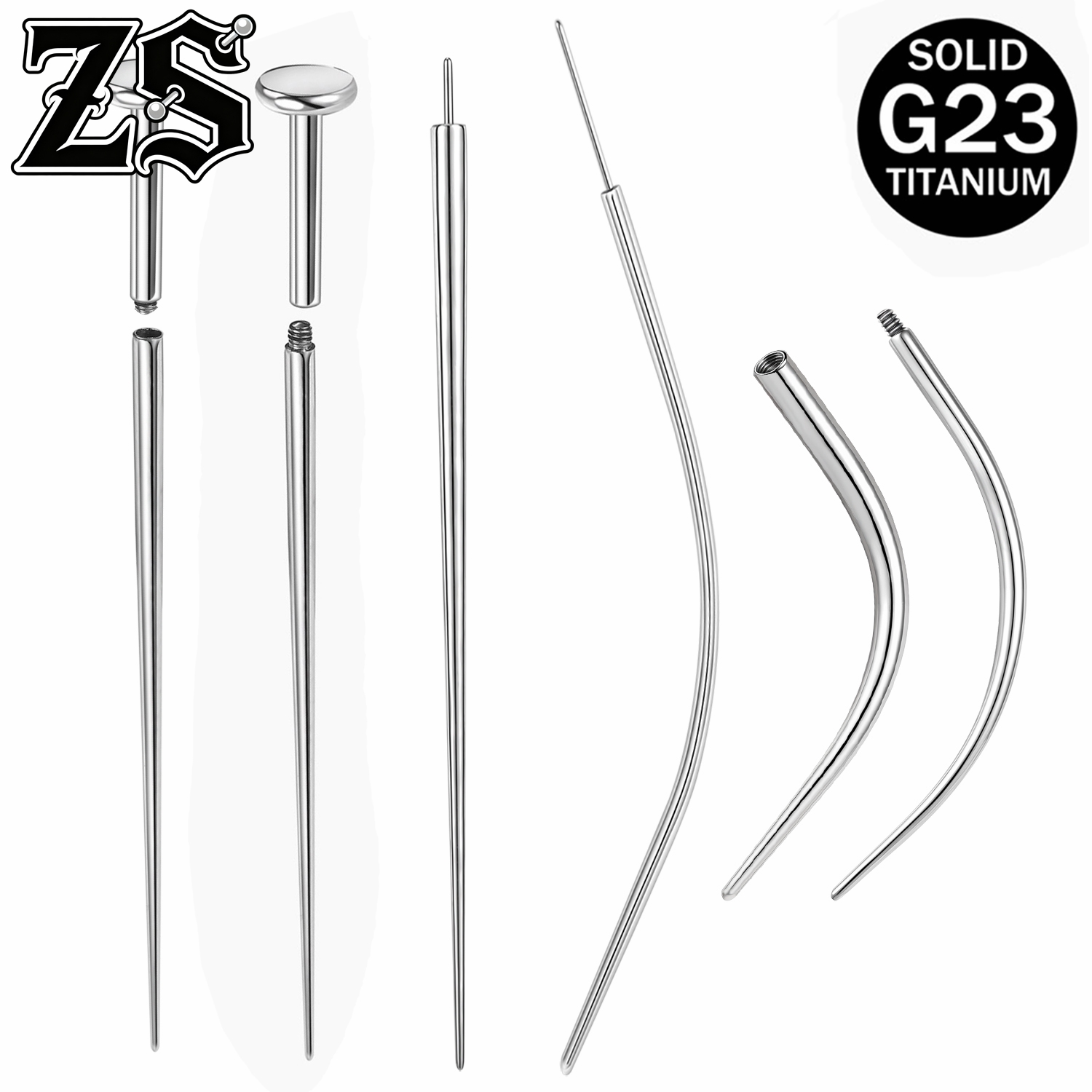 ZS ASTM F136 Titanium Steel 1- - Zs Body Jewelry review and price