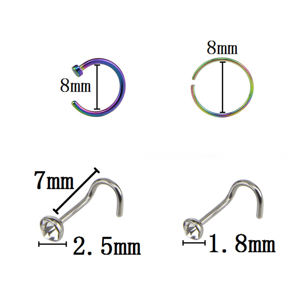 22Pcs Stainless Steel Nose Rin - Body Jewelry Ideas review and price