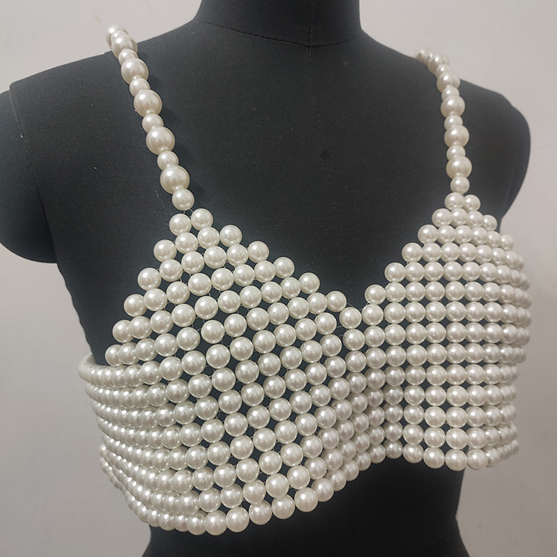 Winter Women's Handmade Pearl  - Body Jewelry Vest review and price