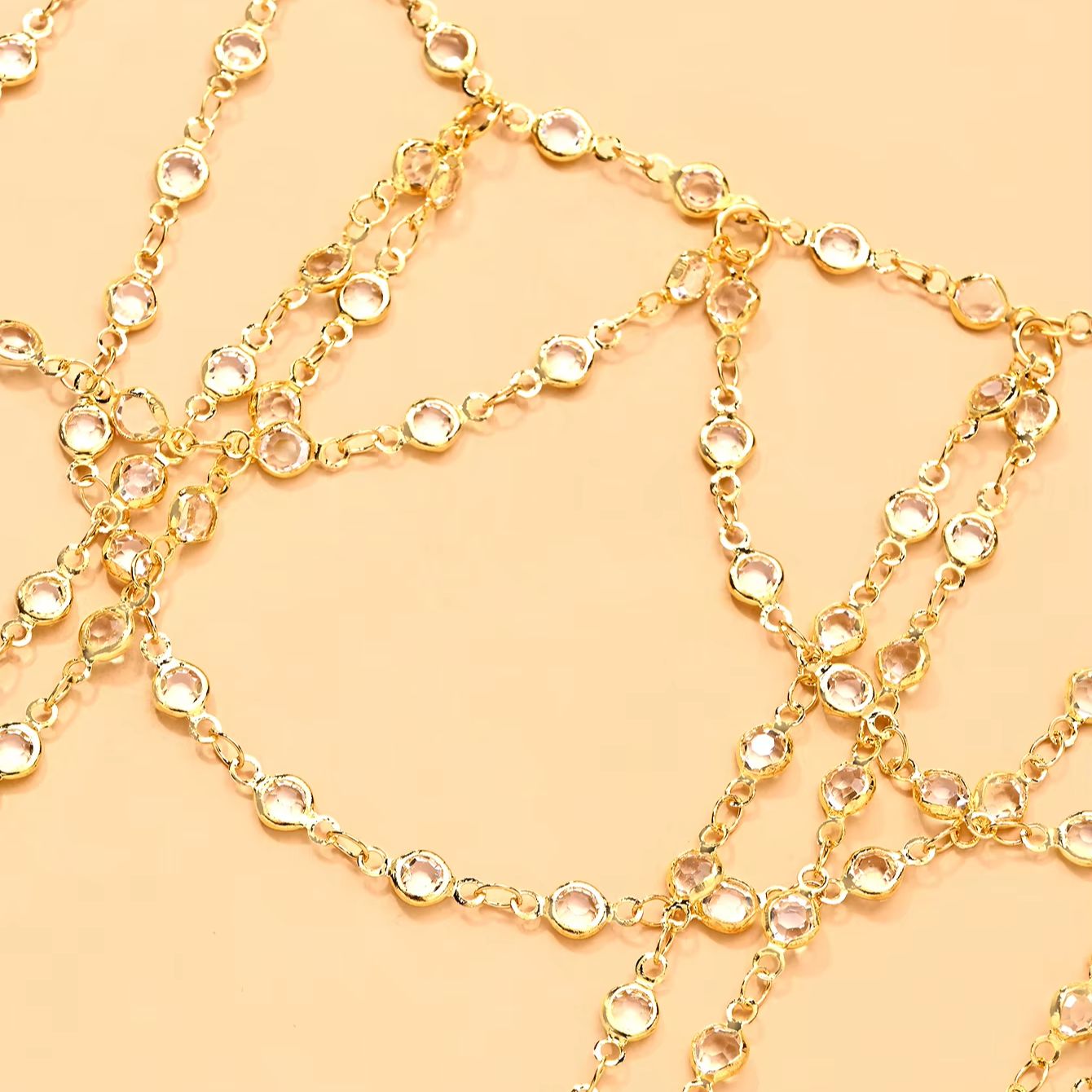 Gold Silver Plated Multi Layer - Body Jewelry Bra review and price