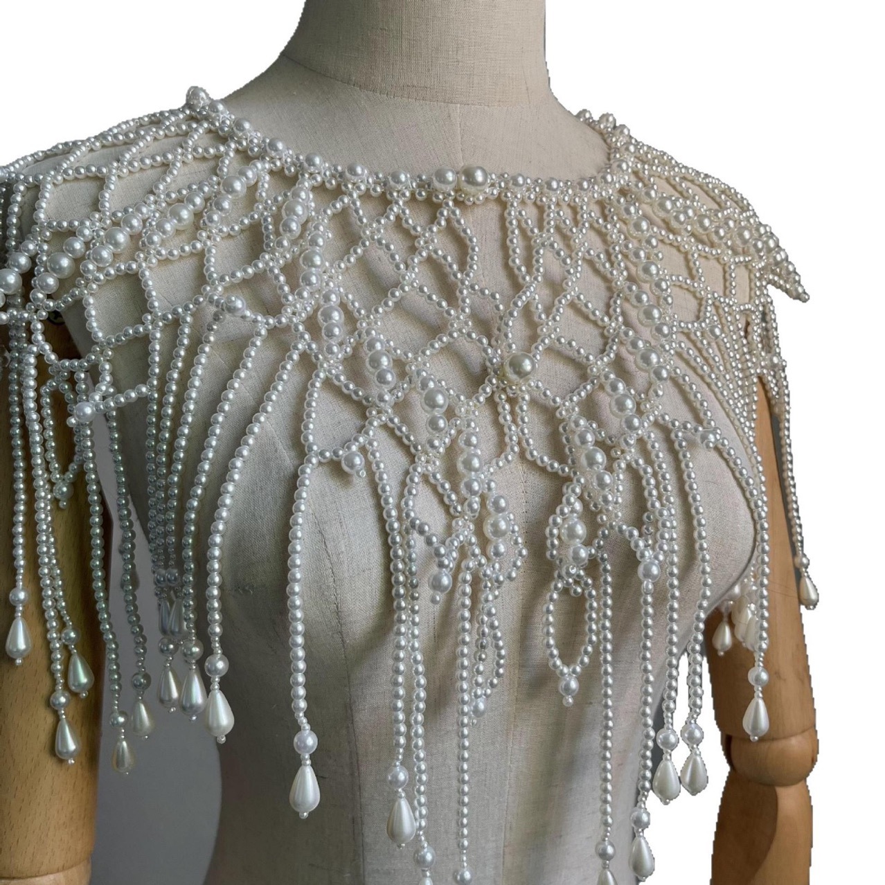 Handmade Pearl Layered Body Ch - Body Jewelry Vest review and price