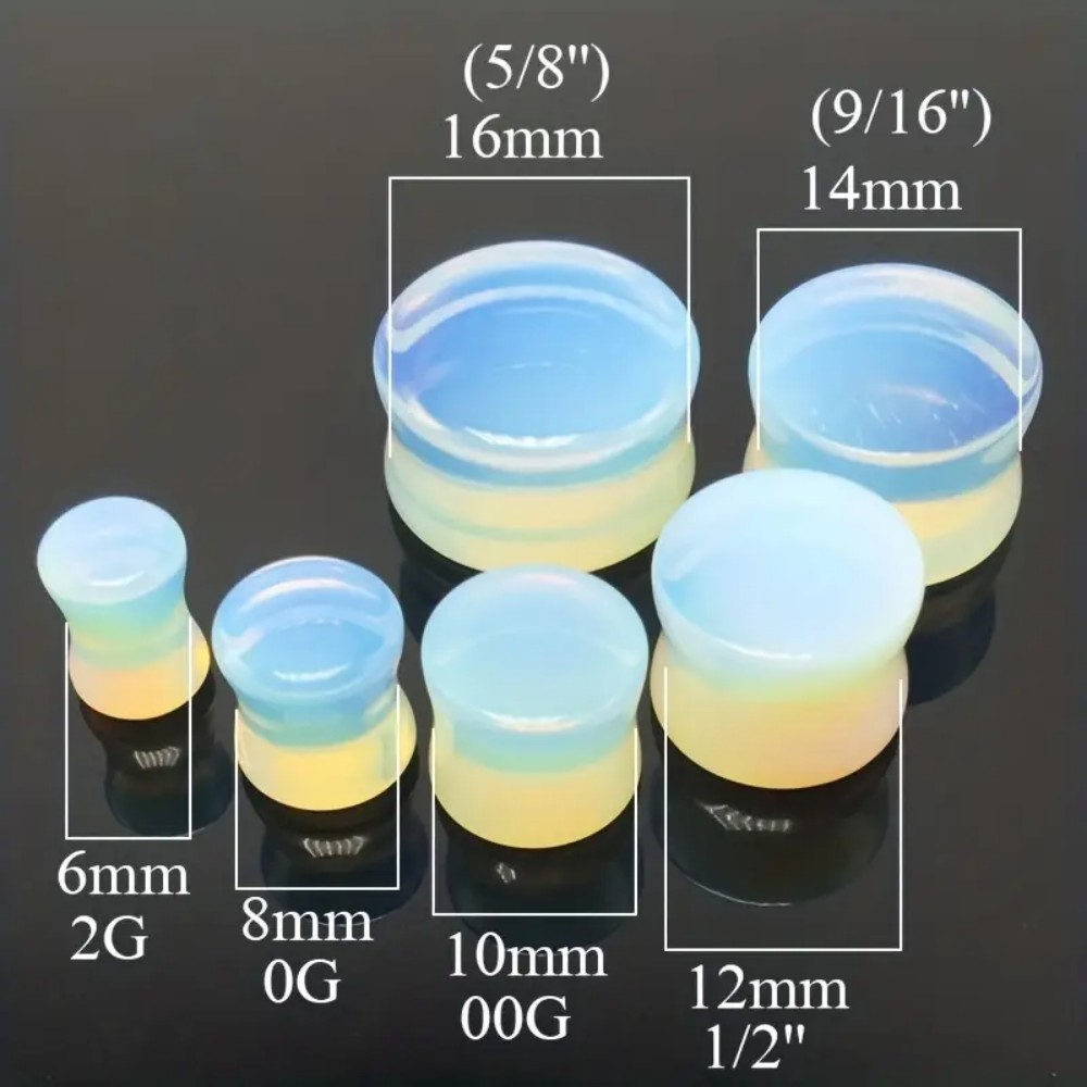 2pcs Double Flared Ear Plugs T - Body Jewelry Gauge Sizes review and price