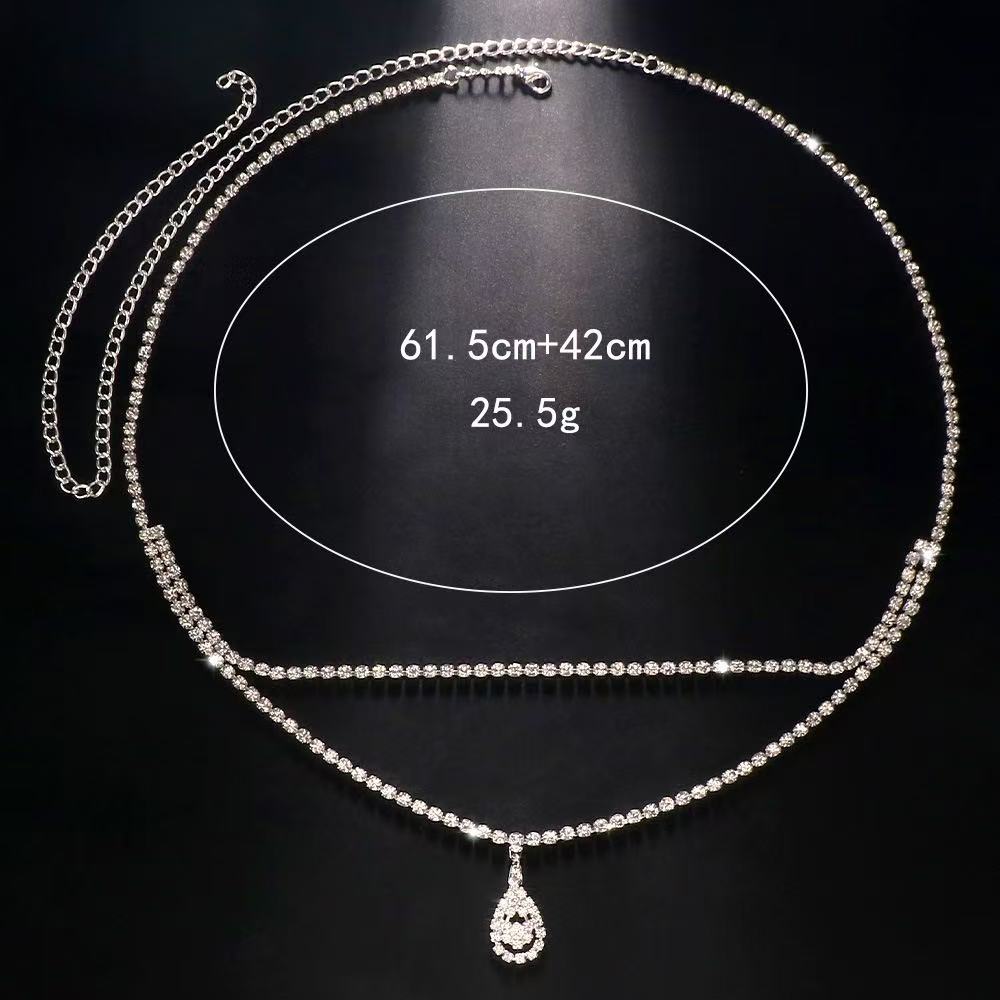 Luxury Rhinestone Double Chain - Body Jewelry Luxury review and price