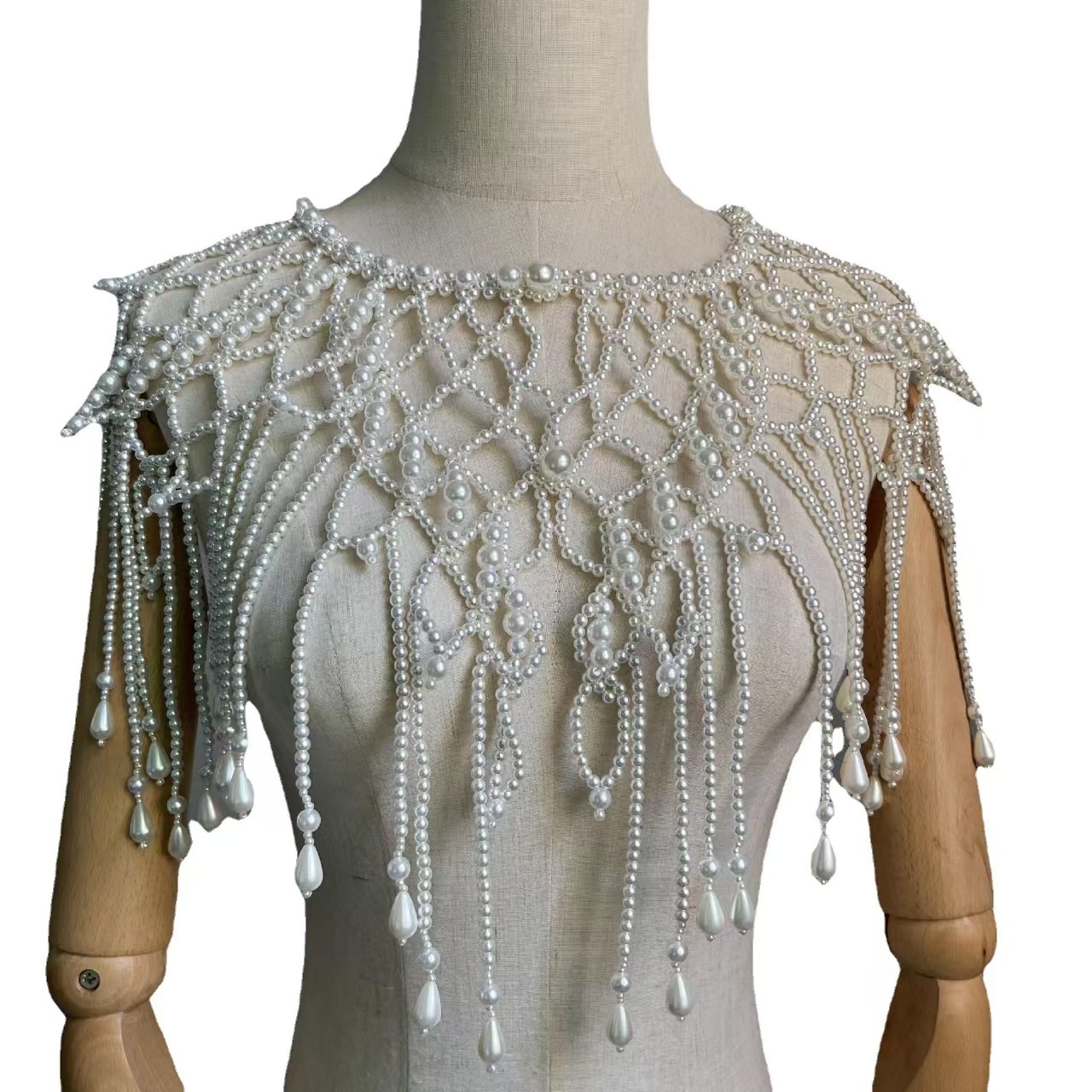 Victorian Inspired Beaded Shaw - Body Jewelry Vest review and price