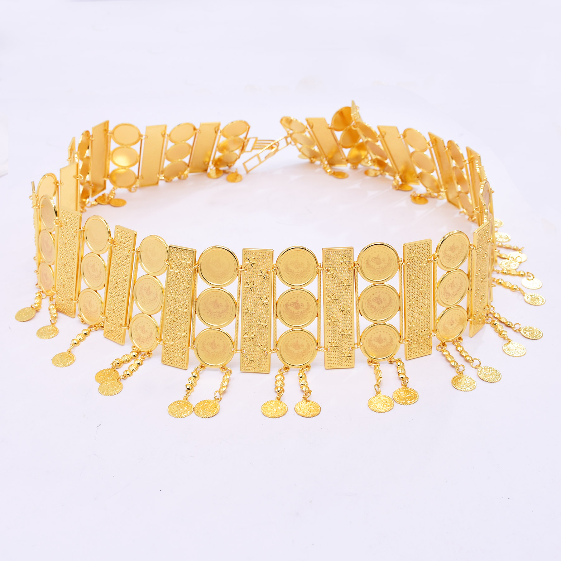 3-Row Wide Coin Tassel Belt Bo - Body Jewelry Luxury review and price