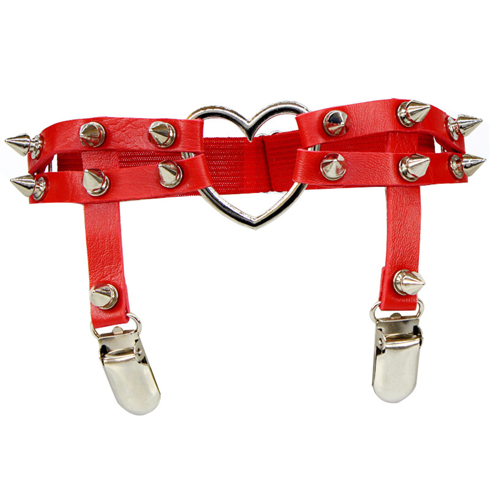 1Pcs Women Punk Goth Heart PU  - Body Jewelry Women review and price