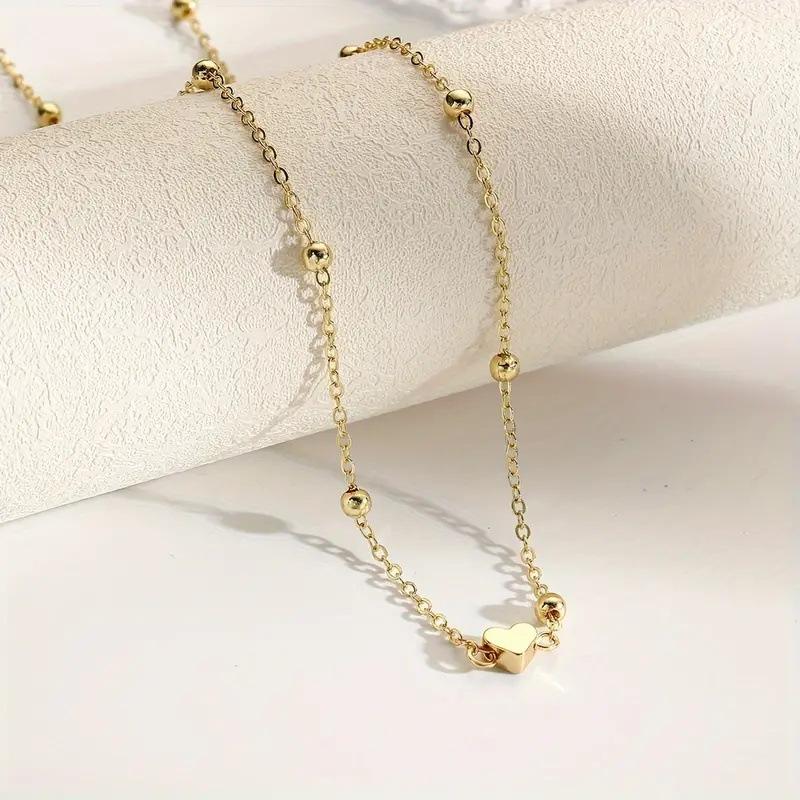 Girls Simple Heart Beaded Bell - Body Jewelry Women review and price