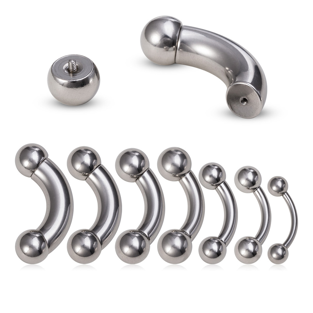 1pc Big Size Surgical Steel Ey - Eyebrow Curved Barbell review and price