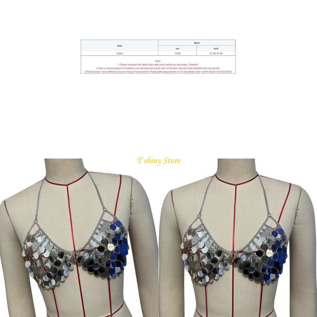 N58F Festive Sequins Vest Top  - Body Jewelry Vest review and price