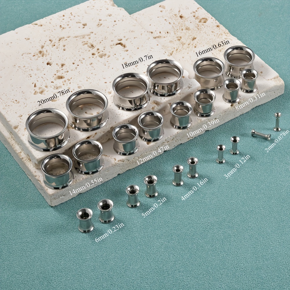 1 Pair/12 Pairs Set Stainless  - Body Jewelry Gauge Sizes review and price